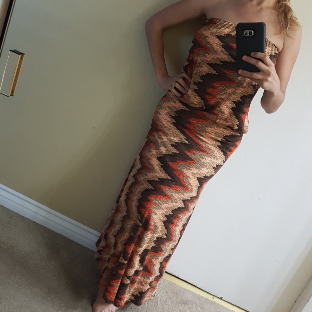 Strapless long dress